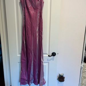 Beautiful shinny maxi evening dress with matching shawl .